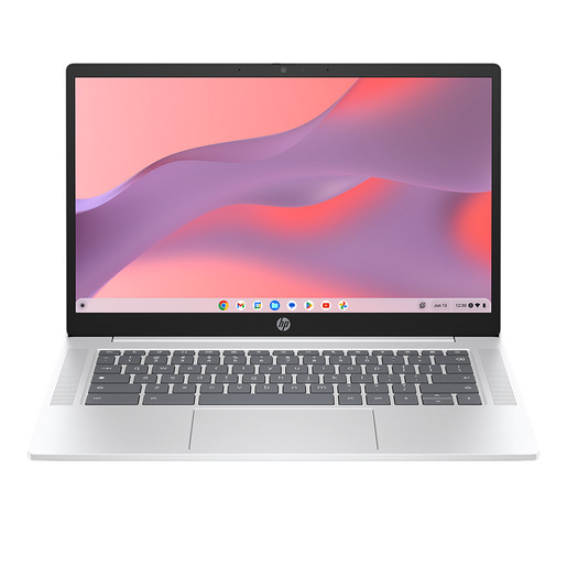 HP Chromebook 14a-nf0006nl Intel® N N100 35,6 cm (14'') HD 8 GB LPDDR5-SDRAM 256 GB UFS Wi-Fi 6E (802.11ax) ChromeOS Argento