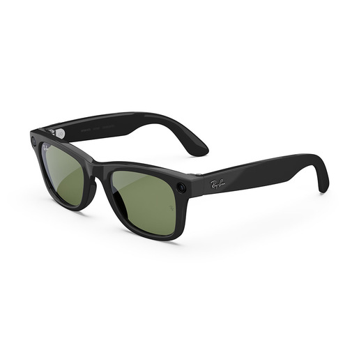 Image of Ray-Ban Meta Wayfarer larga (Gen 2) - Nero lucido, Lenti verde
