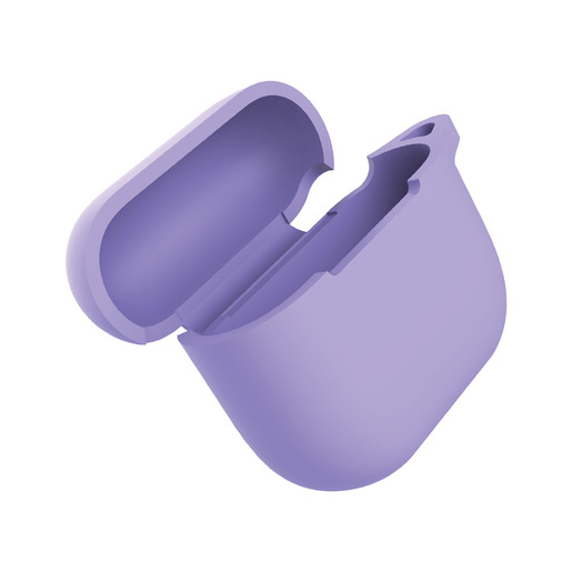Image of Eva Fruit Custodia AirPods 3 in silicone morbido con base piatta - viola