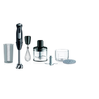 Frullatore A Immersione Braun MultiQuick 5 Pro - 1000W Con 25 Velocit&agrave;, Accessori EasyClick E Bicchieri Included