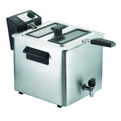 Rgv Fry Type 8/N Singolo 8 L 3000 W Friggitrice Nero, Acciaio Inox-image