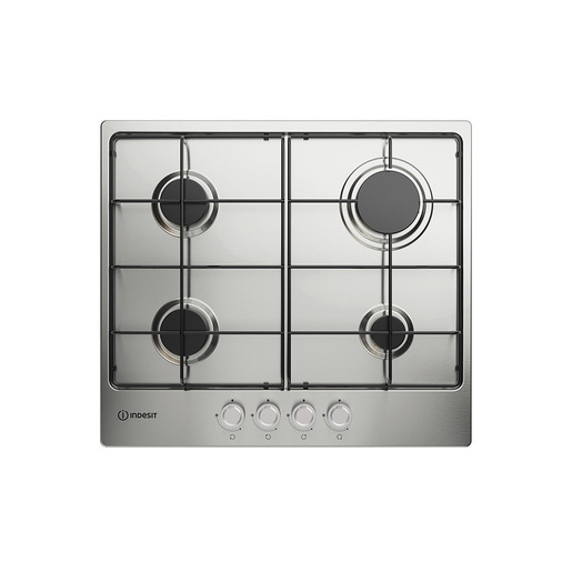 Image of Indesit THP 642 IX/I 1 piano gas inox 60cm 4 fuochi griglie smaltate