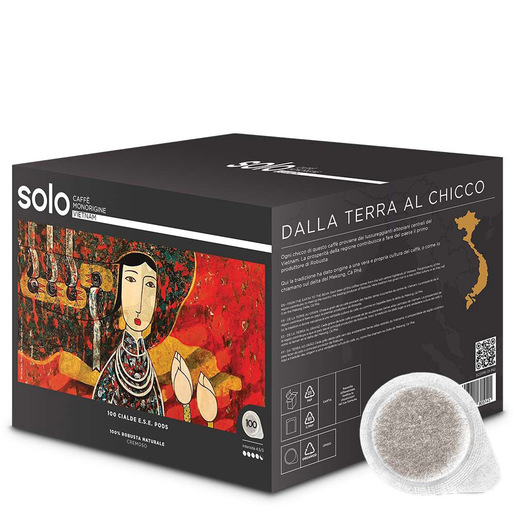 Image of Polti 100 Cialde SOLO Caffè Monorigine Vietnam