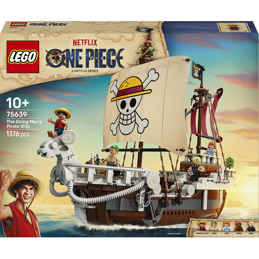Image of LEGO ONE PIECE 75639 La Nave Pirata Going Merry, Barca Giocattolo con 5 Minifigure tra cui Luffy, Zoro e Nami per Bambini 10+