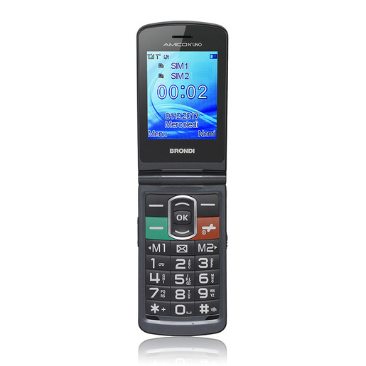 Image of Brondi Amico N°Uno 108 g Titanio Telefono per anziani