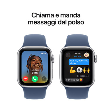 Apple Watch SE GPS 40mm Cassa in Alluminio Color Argento con Denim Sport  Band - S/M | Smartwatch in offerta su Unieuro