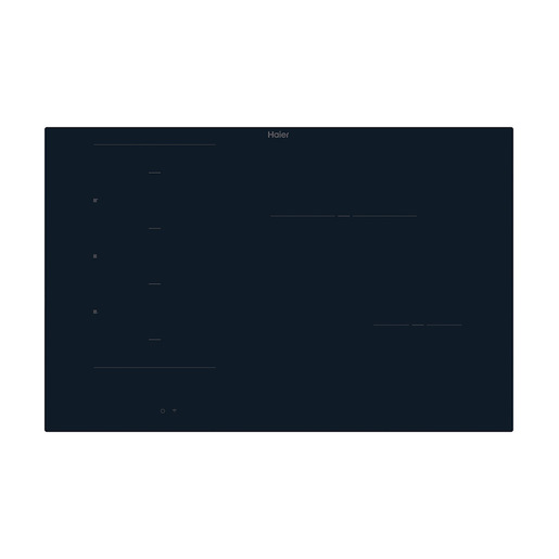 Image of Haier HAMTB86IRCS Nero Da incasso 80 cm Piano cottura a induzione 4 Fornello(i)