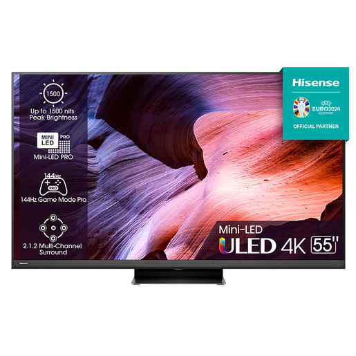 Image of Hisense TV Mini-LED ULED 4K Ultra HD 55'' 55U8KQ, Smart TV VIDAA U7, QL