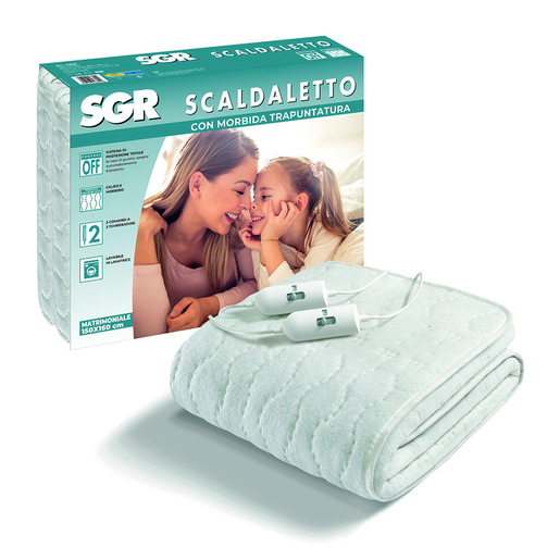 Image of Imetec 16804 scaldaletto Coperta elettrica 55 W Bianco Tessuto