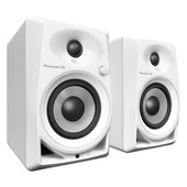 Pioneer DJ DM-40D-W Sistema di Monitor Cablato, Altoparlante da 4 pollici, Bianco-image