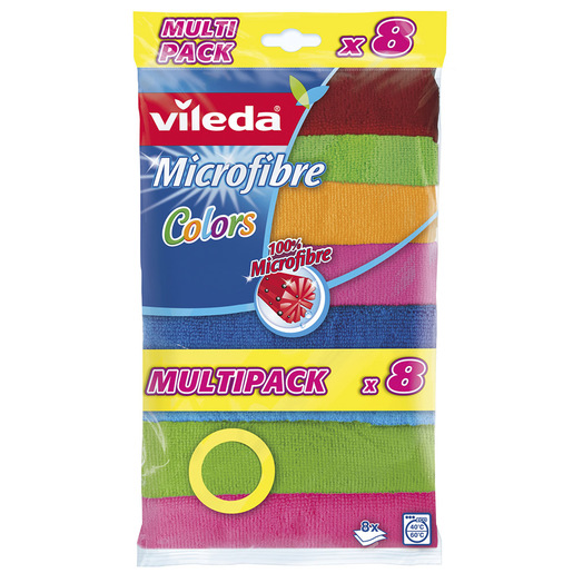 Image of Vileda Panni Colors 100% Microfibre 30x30cm 8pz