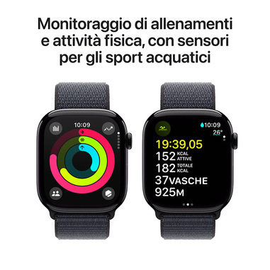 Apple Watch Series 10 Serie 10 GPS 46mm Cassa in Alluminio color