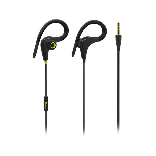 Image of MySound Auricolare sport micr. In-ear, nero/giallo