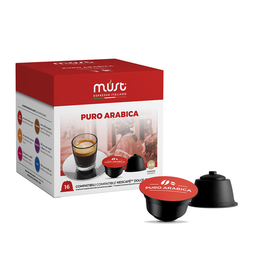 Image of Must Puro Arabica Capsule caffè 16 pz