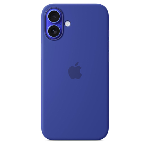 Image of Apple Custodia MagSafe in silicone per iPhone 16 Plus - Blu oltremare