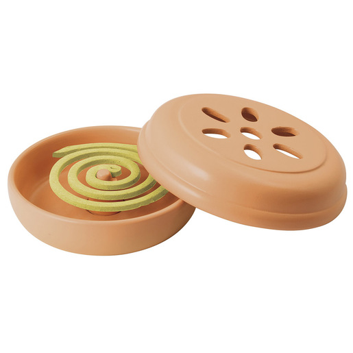 Image of HO-Me Twist contenitore in terracotta naturale con 10 spirali