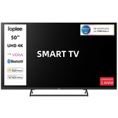 IOPLEE IOP50KVDA SMART TV 50″ UHD 4K, Sistema operativo VIDAA, Triplo tuner DVBT2/C/S2, Certificato TivuSAT, Piedistallo centrale in metallo, Dolby Audio, Parental Control