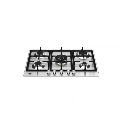 Image of Bertazzoni La Germania P755CLAGX piano cottura Acciaio inossidabile Da incasso 75 cm Gas 5 Fornello(i)