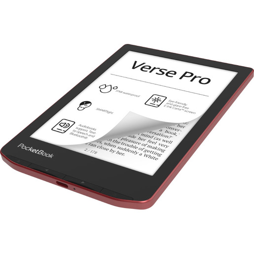 Image of PocketBook Verse Pro lettore e-book Touch screen 16 GB Wi-Fi Nero, Rosso