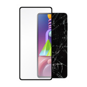 Area Ultra Tempered Glass Per Samsung Galaxy M51 Con Copertura Totale Tono Su Tono-image