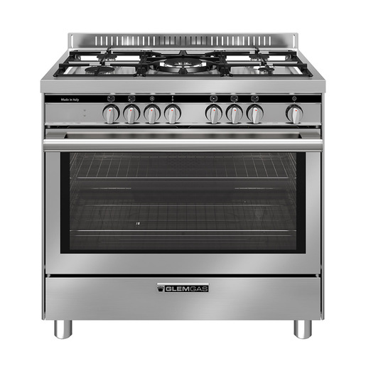 Image of Glem Gas ST965MI cucina Elettrico Cromo, Acciaio inox