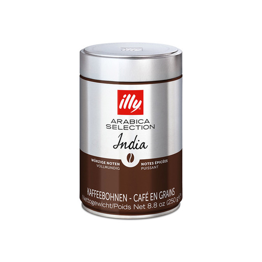 Image of Illy Barattolo caffe GRANI 250gr INDIA