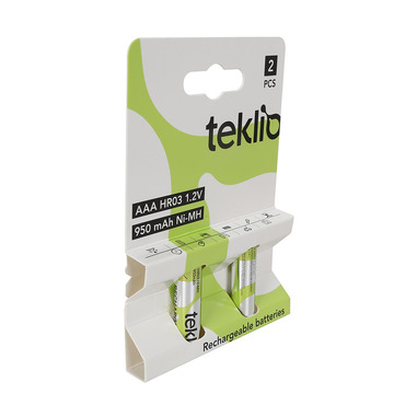 Batterie Ricaricabili AAA 900mAh 1.2V - Confezione Da 2, Per Dispositivi Elettronici E Giocattoli - Foto 2