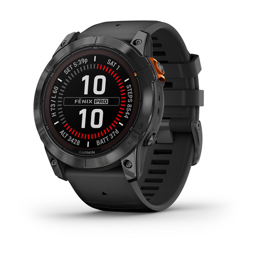 Image of Garmin f?nix 7X Pro 3,56 cm (1.4'') MIP 51 mm Digitale 280 x 280 Pixel Touch screen Grigio Wi-Fi GPS (satellitare)