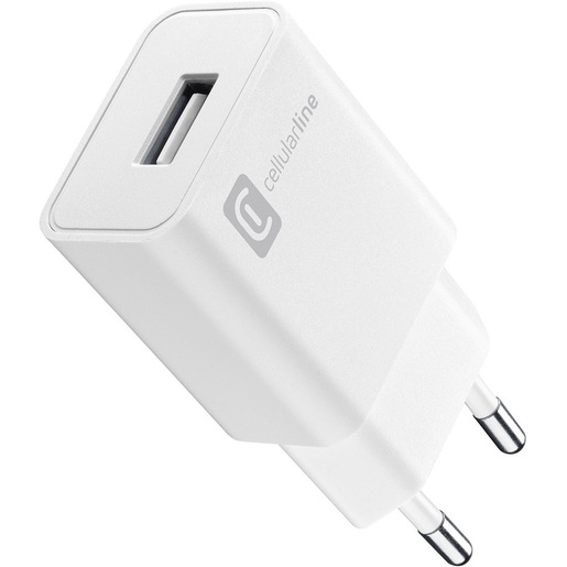 Image of Cellularline USB Charger 12W Caricabatterie da rete per piccoli devices 12W
