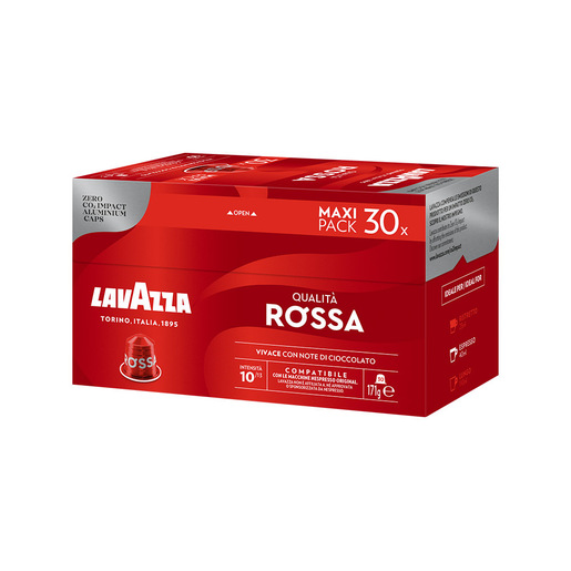 Image of        Lavazza Capsule Compatibili Nespresso Qualità Rossa, 30 Capsule