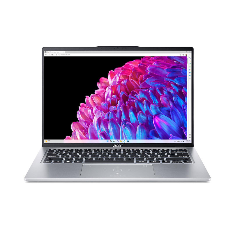 Acer Swift Go 14 Copilot+ PC Intel Core Ultra 7 155U Computer portatile 35,6 cm (14") 2.8K 16 GB DDR5-SDRAM 512 GB SSD Wi-Fi 6E (802.11ax) Windows 11 Home Italiano Argento