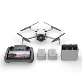 DJI Mini 4 Pro Fly More Combo con DJI RC 2 (radiocomando con schermo), mini drone con telecamera, meno di 249 g, autonomia di volo di 34 minuti, 2 batterie extra, C0-image