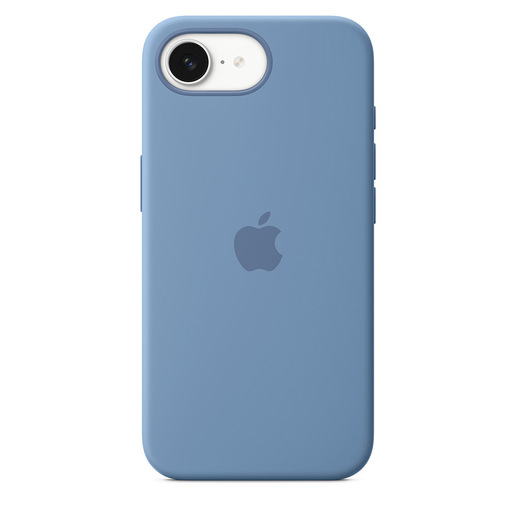 Image of Apple Custodia in silicone per iPhone 16e - Blu inverno
