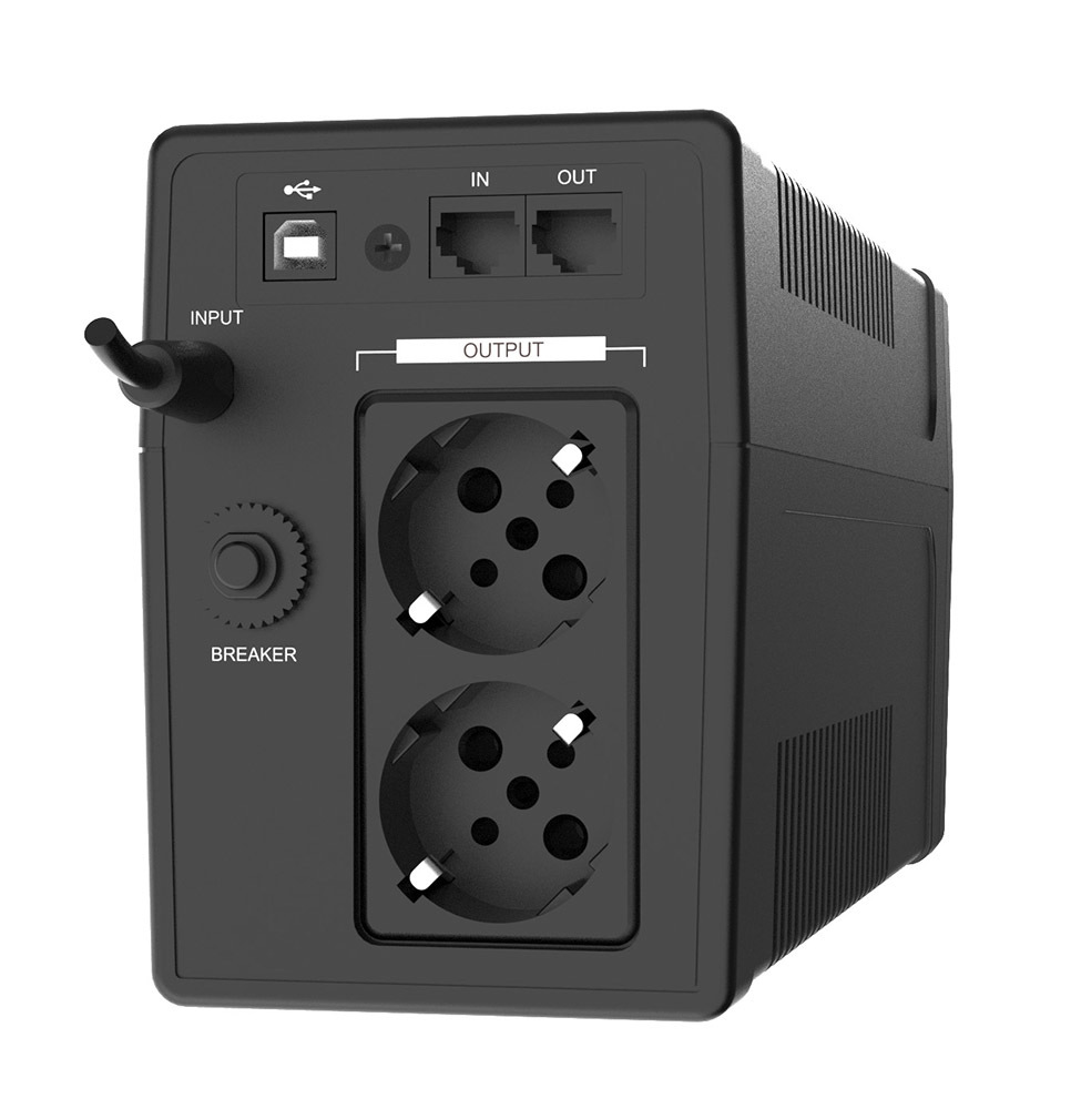 PowerWalker VFD 600 UPS Gruppo Di Continuità 600 VA, 2 Prese, Protezione Per PC E Periferiche
