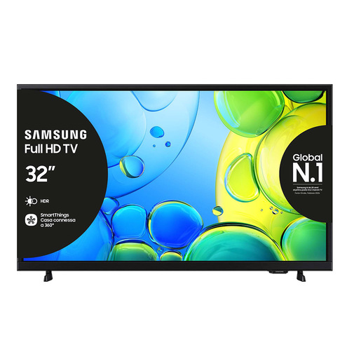 Image of Samsung Full HD 32'' UE32F6000FUXZT, Hyper Real Processor, HDR & Pur Color, Smart Experience, OTS Lite & Adaptive Sound, Slim Look Design, Smart TV, 2025