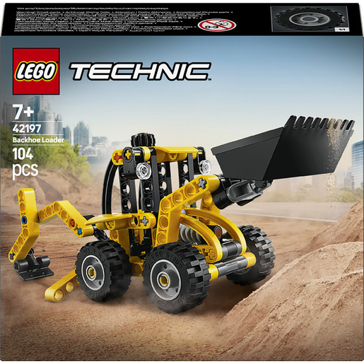 LEGO Technic Scavatrice a Cucchiaia Rovescia, Giochi per Bambini 7+, Veicolo con Escavatore Posteriore, Pala e Stabilizzatori