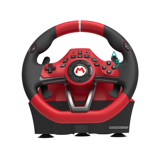 Image of Hori Mario Kart Racing Wheel Pro Deluxe Nero, Rosso USB Sterzo + Pedali Analogico Nintendo Switch
