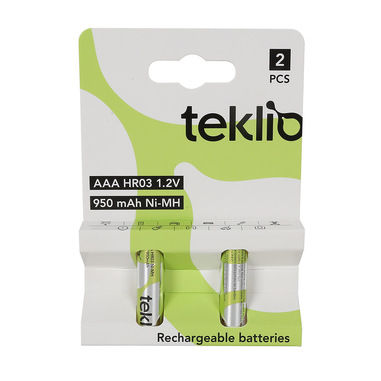 Batterie Ricaricabili AAA 900mAh 1.2V - Confezione Da 2, Per Dispositivi Elettronici E Giocattoli - Foto 7