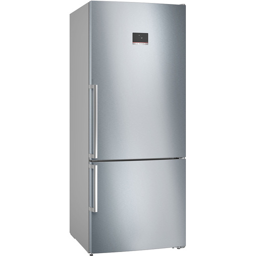 Image of Bosch Serie 4 KGN76XIEP Frigorifero Combinato da libera installazione 186 x 75 cm Acciaio anti-impronta Classe E