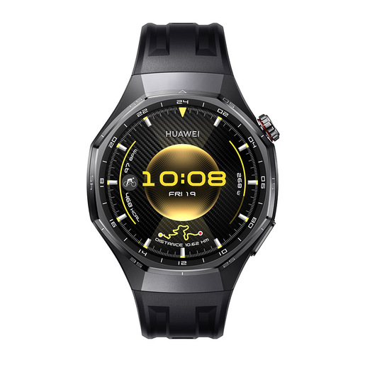 Image of Huawei WATCH GT6 Pro, Cassa 46mm in titanio e cinturino nero. Compatibile con iOS e Android. Fino a 21 giorni di autonomia.