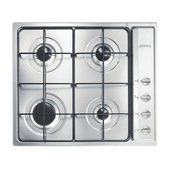 Piano Cottura Smeg S64S, 4 Zone Cottura, 58,5 Cm X 50-image