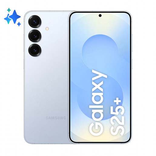 Image of Samsung Galaxy S25+ Smartphone AI, Display 6.7'' QHD+ Dynamic AMOLED 2X, Fotocamera 50MP, RAM 12GB, 256GB, 4.900 mAh, Icyblue