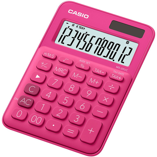 Image of Casio MS-20UC-RD calcolatrice Desktop Calcolatrice di base Rosso