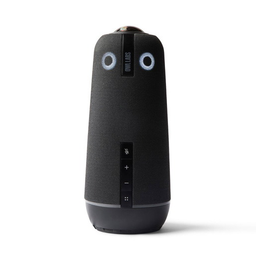 Owl Labs Meeting Owl 4+ - Videocamera per videoconferenza intelligente 4K a 360°, microfono e altoparlante (fuoco automatico altoparlante, Smart Zooming,