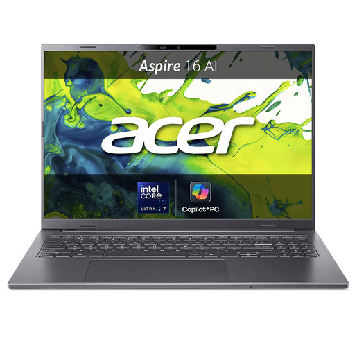 Acer Aspire 16 AI Copilot+ PC Intel Core Ultra 7 258V Computer portatile 40,6 cm (16'') OLED WUXGA 32 GB LPDDR5x-SDRAM 1 TB SSD Wi-Fi 7 (802.11be) Window