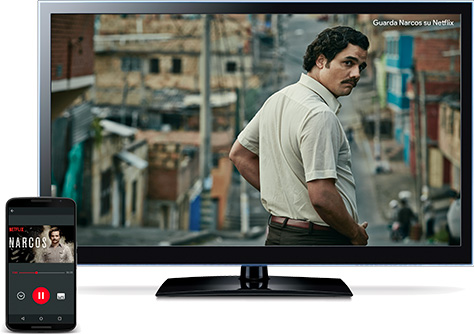 Immagine tv 4k, Serie tv Narcos (Netflix) sullo schermo - Google Chromecast Ultra Immagine tv 4k, Serie tv Narcos (Netflix) sullo schermo - Google Chromecast Ultra