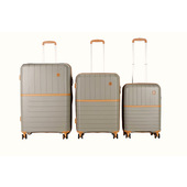 Joia Home JHOPJPP01TRIOBROWN Bagaglio Set Di Valigie Guscio Rigido Marrone Polipropilene (Pp)-image