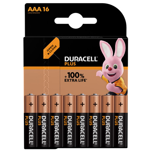 Image of Duracell Plus 100 AAA B16 x10