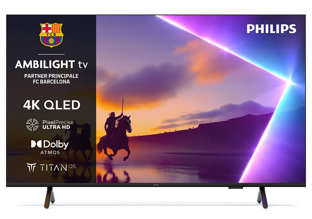 Philips Ambilight TV 75PUS8510 4K UHD QLED 189cm 75" Smart TV Dolby Atmos Titan OS