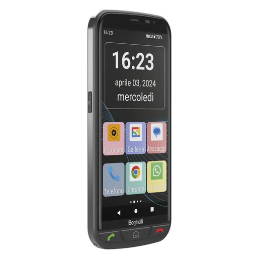 Image of Beghelli SLV55 14 cm (5.5'') Doppia SIM Android 13 4G USB tipo-C 2 GB 16 GB 3000 mAh Nero